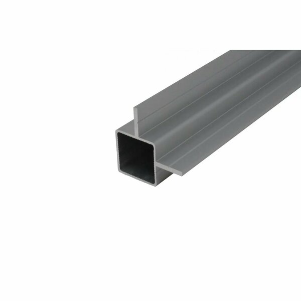 Eztube Extrusion for 1/2in Flush Panel  White, 24in L x 1in W x 1in H, QR Both Ends 100-191 WH QR 2